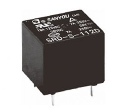2 pcs new Sanyou Relay SRD-S-112DM 4-pin set normally open JQC-3FF-12VDC-1HS 