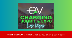 Meet the CODICO team in Las Vegas at EV Charging Summit and Expo: 21.-22.03.2024