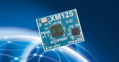 The XM125 Entry+ module with ultra-low power consumption, excellent system cost and solderable design.