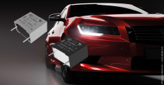 Graphic of the R58 series by KEMET and a car.