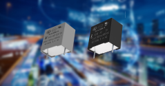 KEMET adds two series with a rated voltage of 350VAC to its portfolio of EMI suppression film capacitors. 