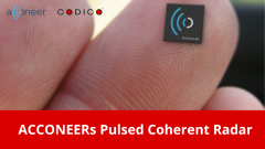 ACCONEER'S Pulsed Coherent Radar technology and its application in battery-powered applications for Industrial, Consumer Electronics and IoT.