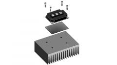 A pyrolytic graphite plate from PANASONIC specifically designed for use as a thermal interface with IGBT modules.