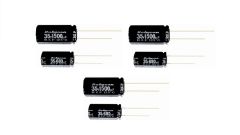 RUBYCON's RXF series are miniaturized 125°C-THT electrolytic capacitors for high ripple currents.