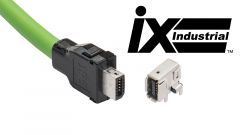 HIROSE's ix Industrial™ is a small, high-speed Ethernet interface connector.