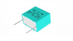 Longterm stable X2 film capacitor series F862 from KEMET.